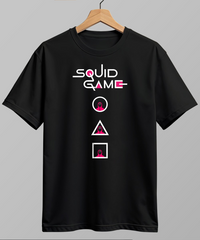 Squid Game Trio Black Regular T Shirt